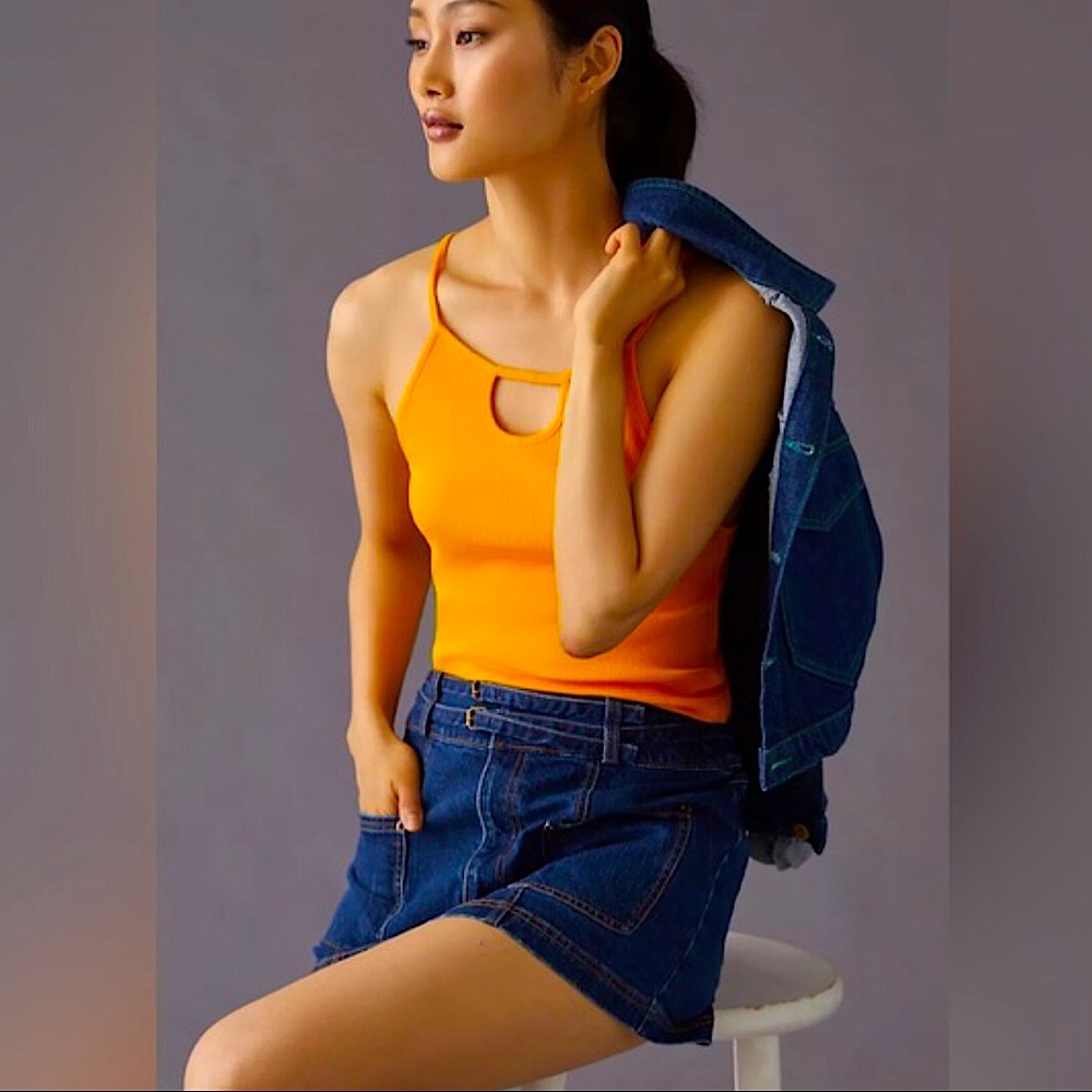 ANTHROPOLOGIE Strappy Back Tank